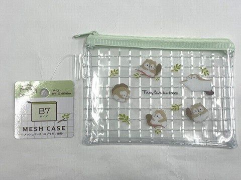 mesh case B7@PVCメッシュケースB7-エゾモモンガガラ-