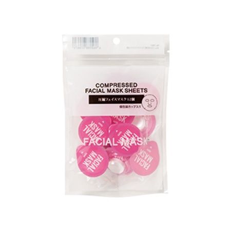face mask@カップ入り圧縮フェイスマスク 12個