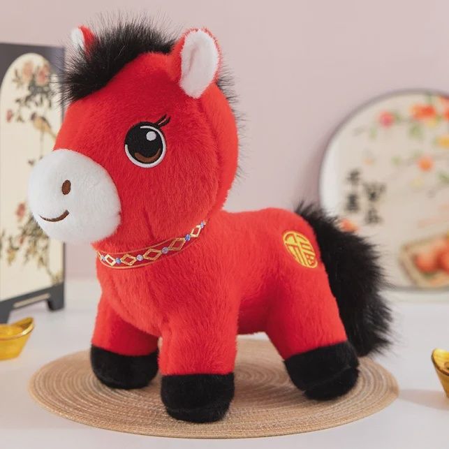 Horse zodiac soft toy 25cm