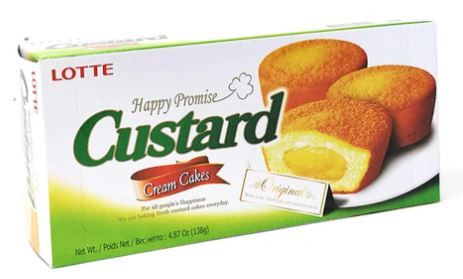 LOTTE Custard cream cake 6pk