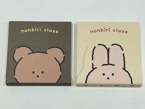 magnet memo pad with bear and rabbit@nonbiri classマグネットメモ帳うさぎ・くま/2AST
