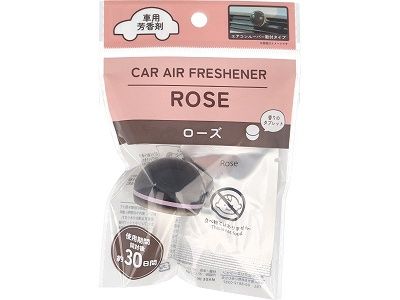 Car air freshener rose@車用芳香剤 香りのタブレット ローズ