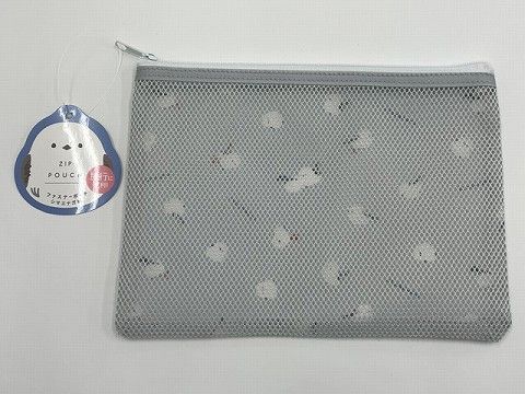 zippered pouch@ファスナーポーチ シマエナガ柄