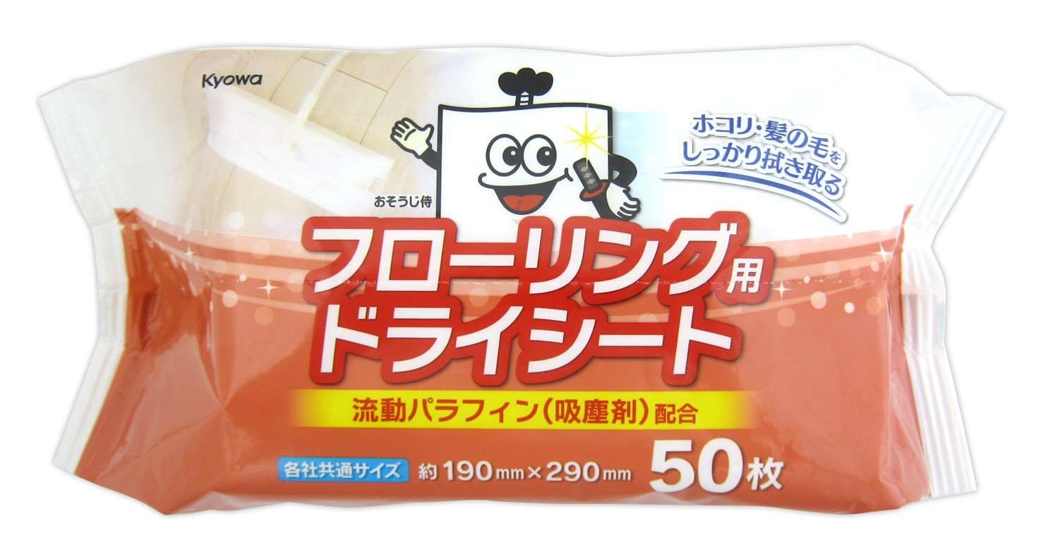 Dry Sheets for Flooring 50 Sheets@おそうじ侍 フローリング用ドライシート 50枚