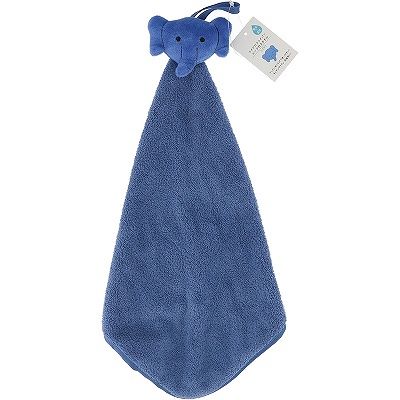 MICROFIBER ANIMAL HAND TOWEL ELEPHANT@ループ付きタオル ゾウ BL