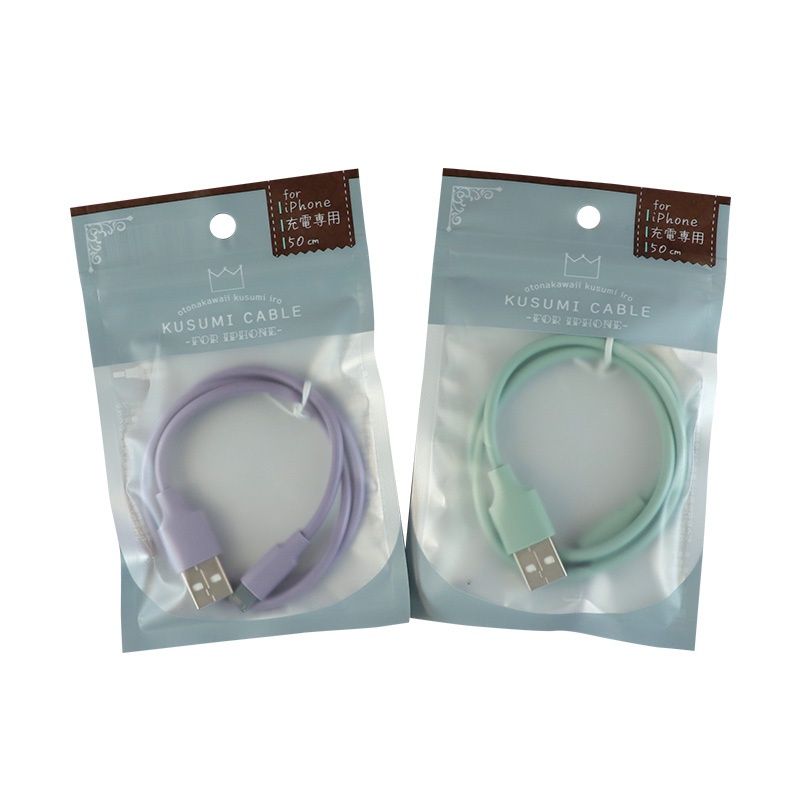 LIGHTNING CABLE DUSTY COLLAR PL&amp;GR@ﾗｲﾄﾆﾝｸﾞ充電専用くすみｶﾗｰ 50cmPU&amp;GR