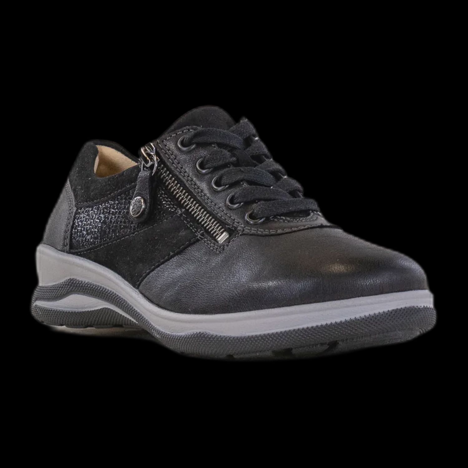 Mitzy, Color: Black, Gender: Womens, Size Width: 8.5