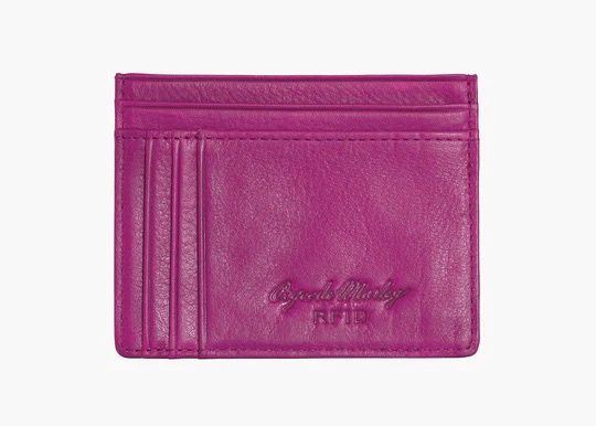 Front Pocket Card Wallet, Color: Chianti