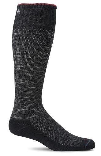 Shadow Box - Compression Socks - Mens, Color: Black, Gender: Mens, Size Width: M/L