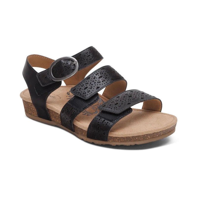 Aetrex Lilly, Color: Black Cutout, Gender: Black Cutout, Size Width: 8