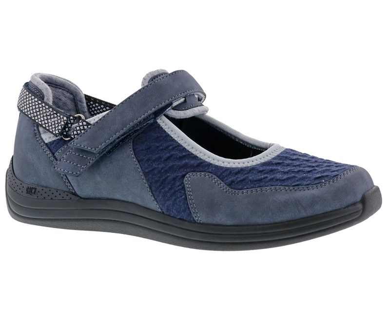 Buttercup, Color: Navy Combo, Gender: Womens, Size Width: 8