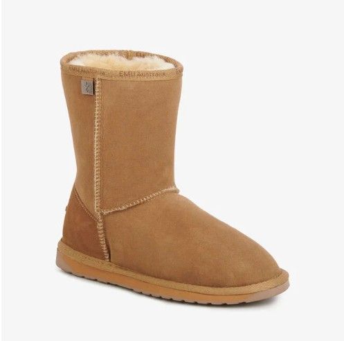 EMU Australia Platinum Stinger Slim Lo, Color: Chestnut, Gender: Womens, Size Width: 7