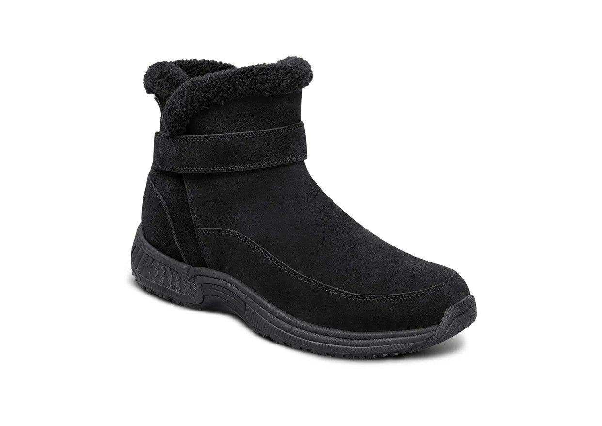 OrthoFeet Bliss, Color: Black, Gender: Womens, Size Width: 8