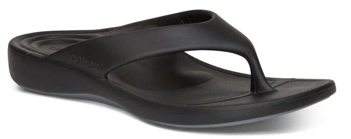 Aetrex Maui Womens, Color: Black, Gender: Womens, Size Width: 6