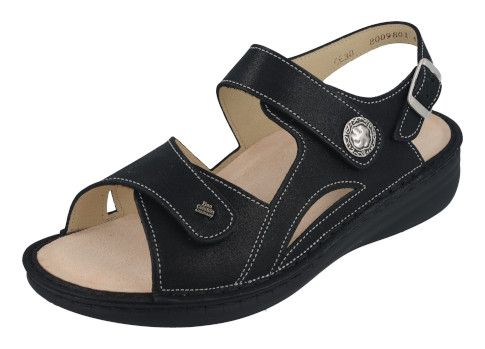 Finn Comfort Barbuda, Color: Black, Gender: Womens, Size Width: 39