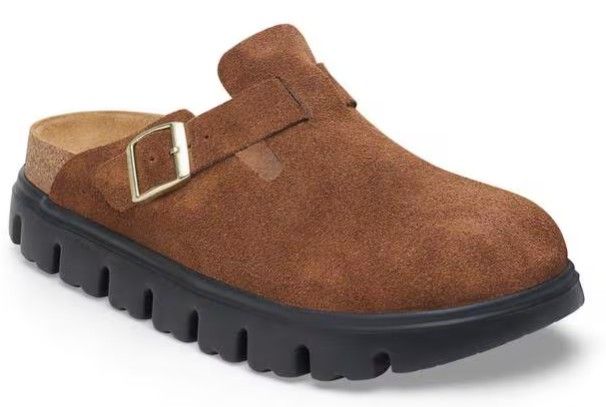 Birkenstock Boston Chunky, Color: Dark Tea, Gender: Womens, Size Width: 37