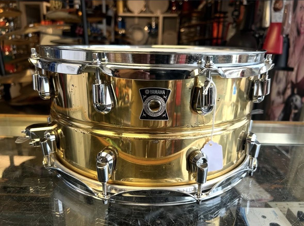 Yamaha SD-4105 14x7 Handcrafted Brass Snare Drum (Made in Japan)