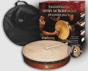 Waltons 18" PLAIN BODHRAN PACK W/DVD