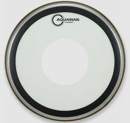 Aquarian  HE14 14" Hi-Energy, 10mil Single Ply Snare Drum Batter with Bonded Powerdot Surface and Center Dot