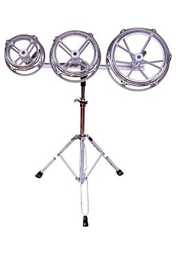 Cardinal Percussion Spin-tuned Tom Set with Stand - 6/8/10 inches