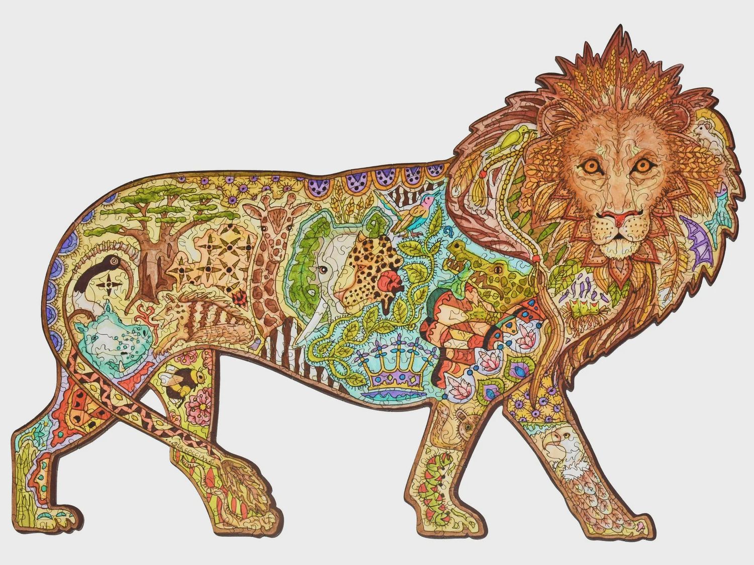 Lion Wooden Puzzle