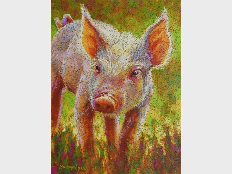 Piggy Wooden Jigsaw Puzzle