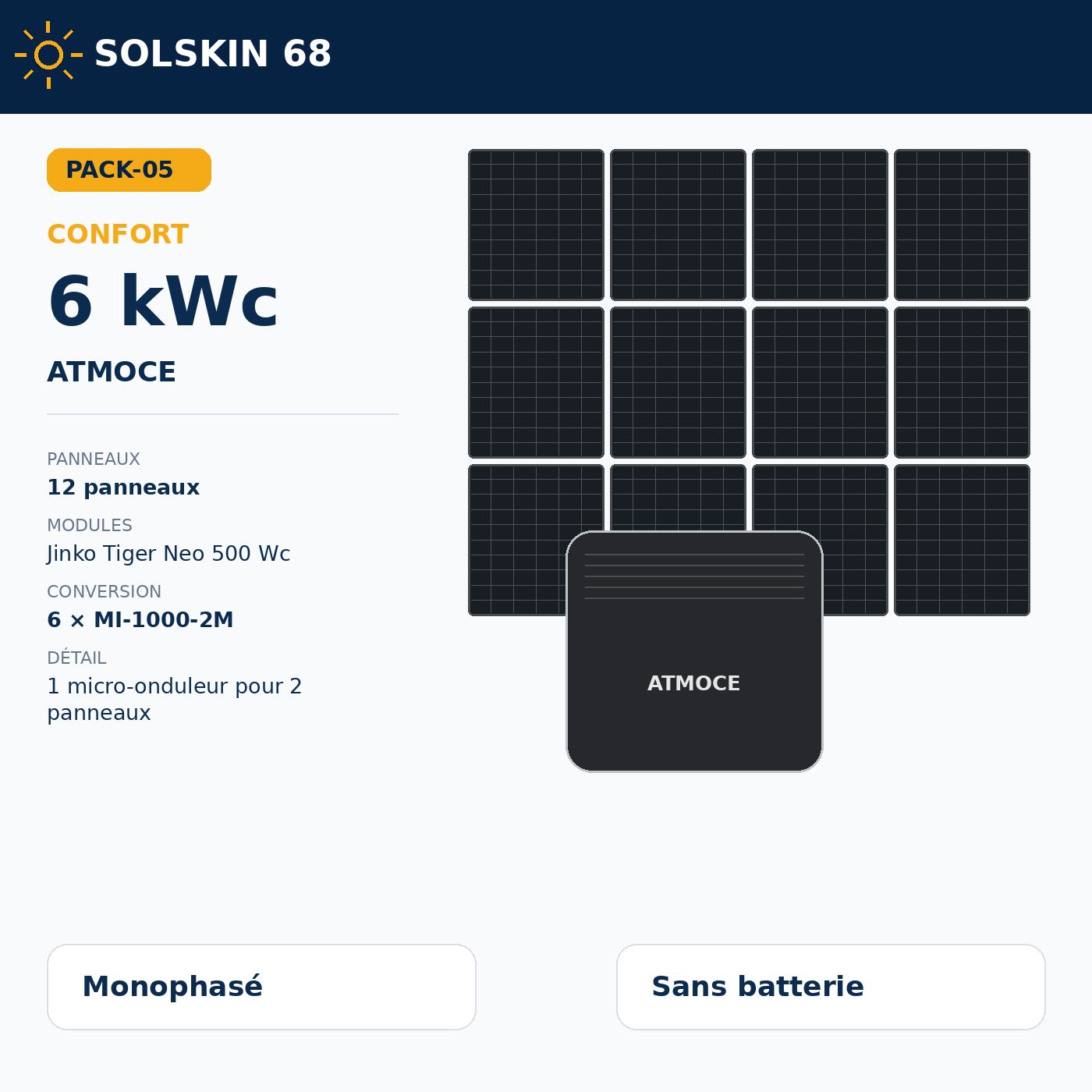 Pack Confort 6 kWc — Atmoce Pack Confort 6 kWc — Atmoce