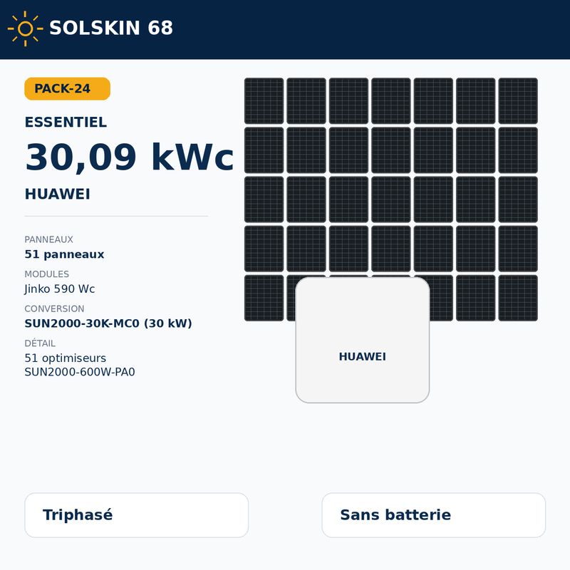 Pack Essentiel 30 kWc tri — Huawei Pack Essentiel 30 kWc tri — Huawei