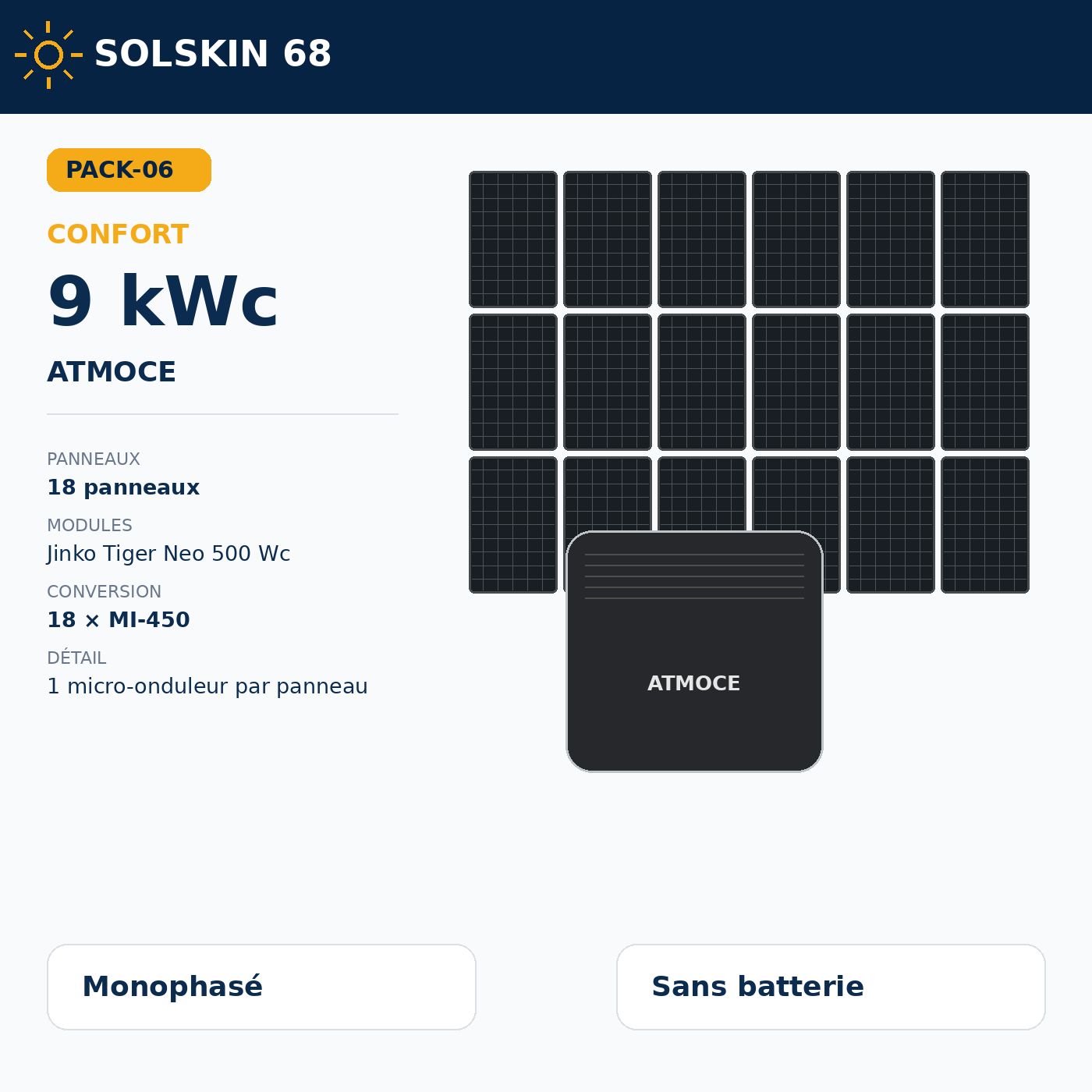 Pack Confort 9 kWc — Atmoce Pack Confort 9 kWc — Atmoce