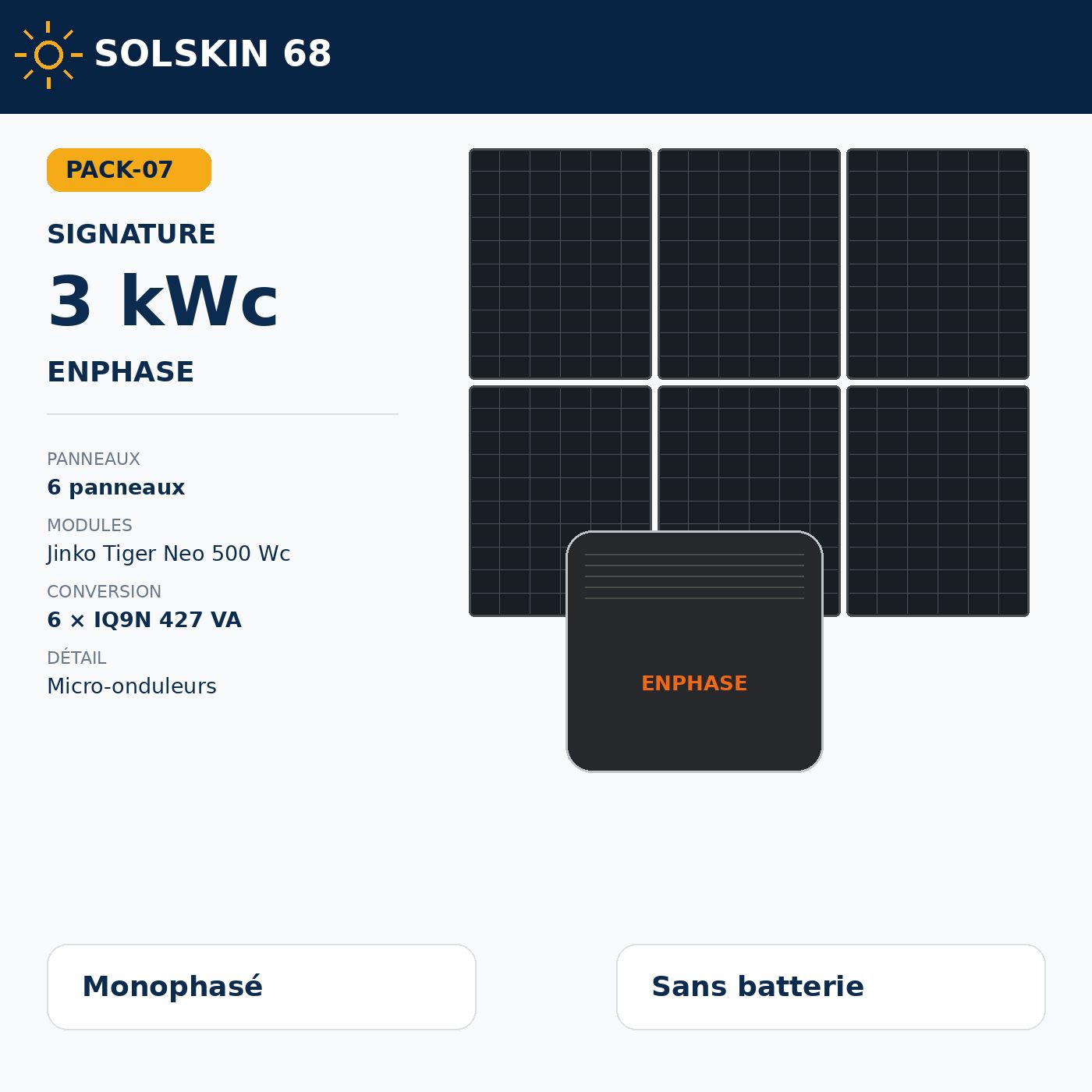 Pack Signature 3 kWc — Enphase IQ9N Pack Signature 3 kWc — Enphase IQ9N