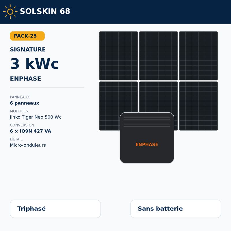 Pack Signature 3 kWc tri — Enphase IQ9N Pack Signature 3 kWc tri — Enphase IQ9N