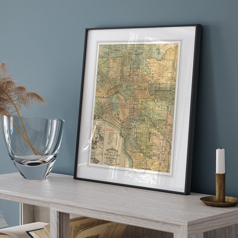 Historical 1892 Melbourne &amp; Suburbs