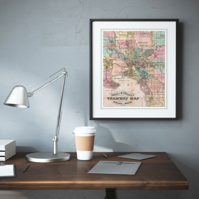 Historical Melbourne &amp; Suburbs Tramway Map