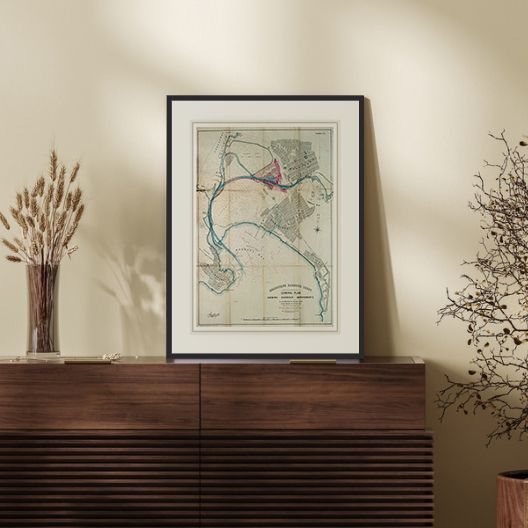 Historical Melbourne Harbour Trust General Plan - Shewing Harbour Improvements 1879