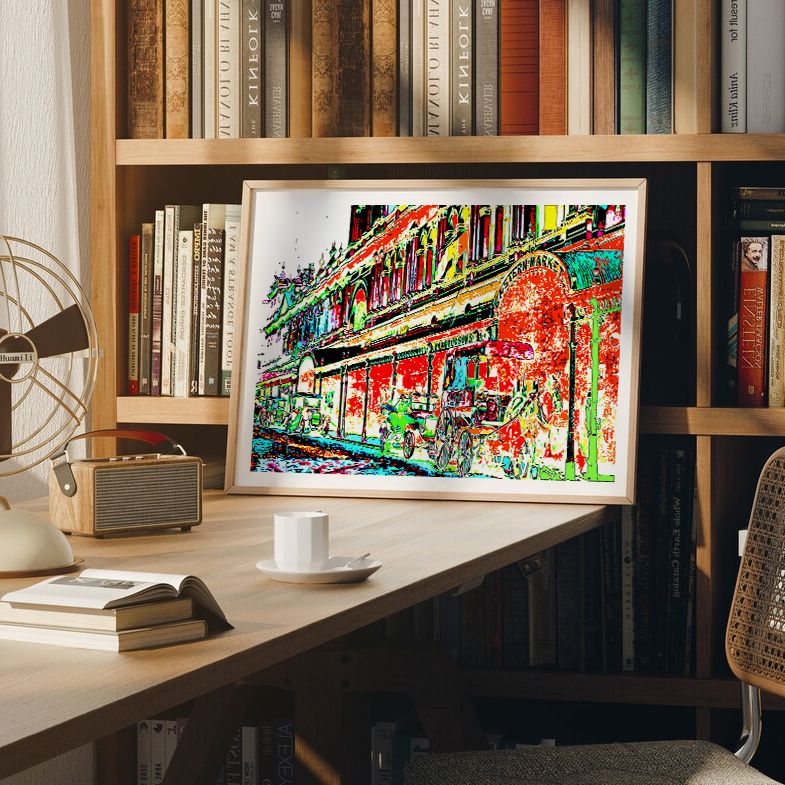 Bourke Street (colour) - Photographic Print