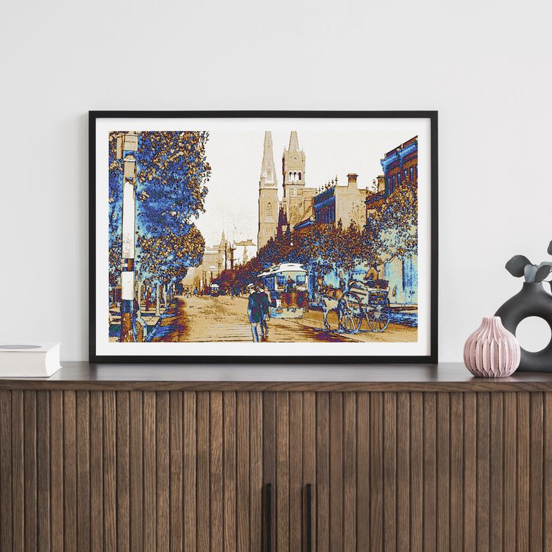 Collins Street (colour) - Photographic Print