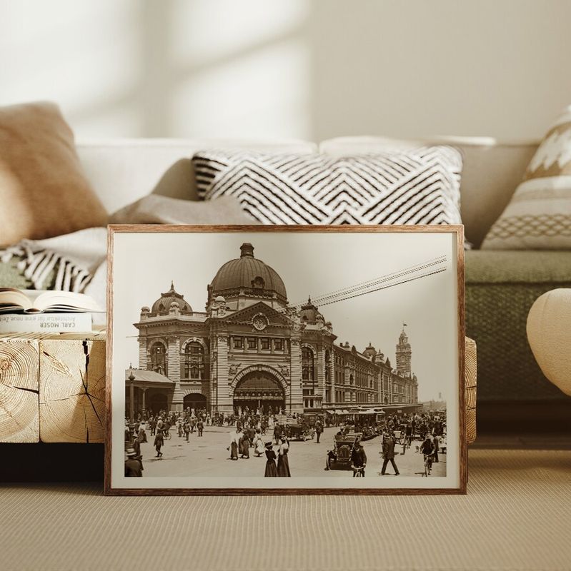 Flinders Street (7 colours) - Photographic Print