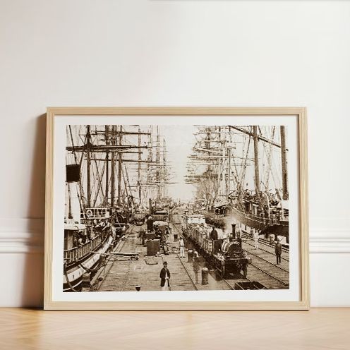 Port Melbourne Docks (5 colour options) - Photographic Print
