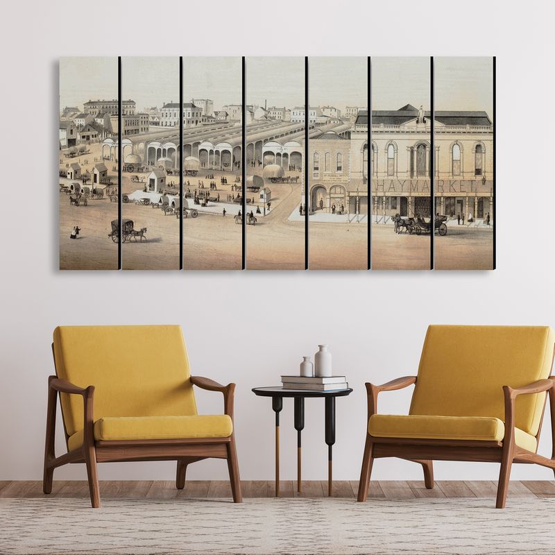 Haymarket wall art - 7 panels