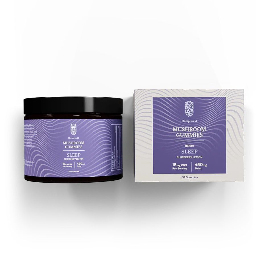 HempLucid  Sleep Gummies - Blueberry Lemon 450mg 30 ct