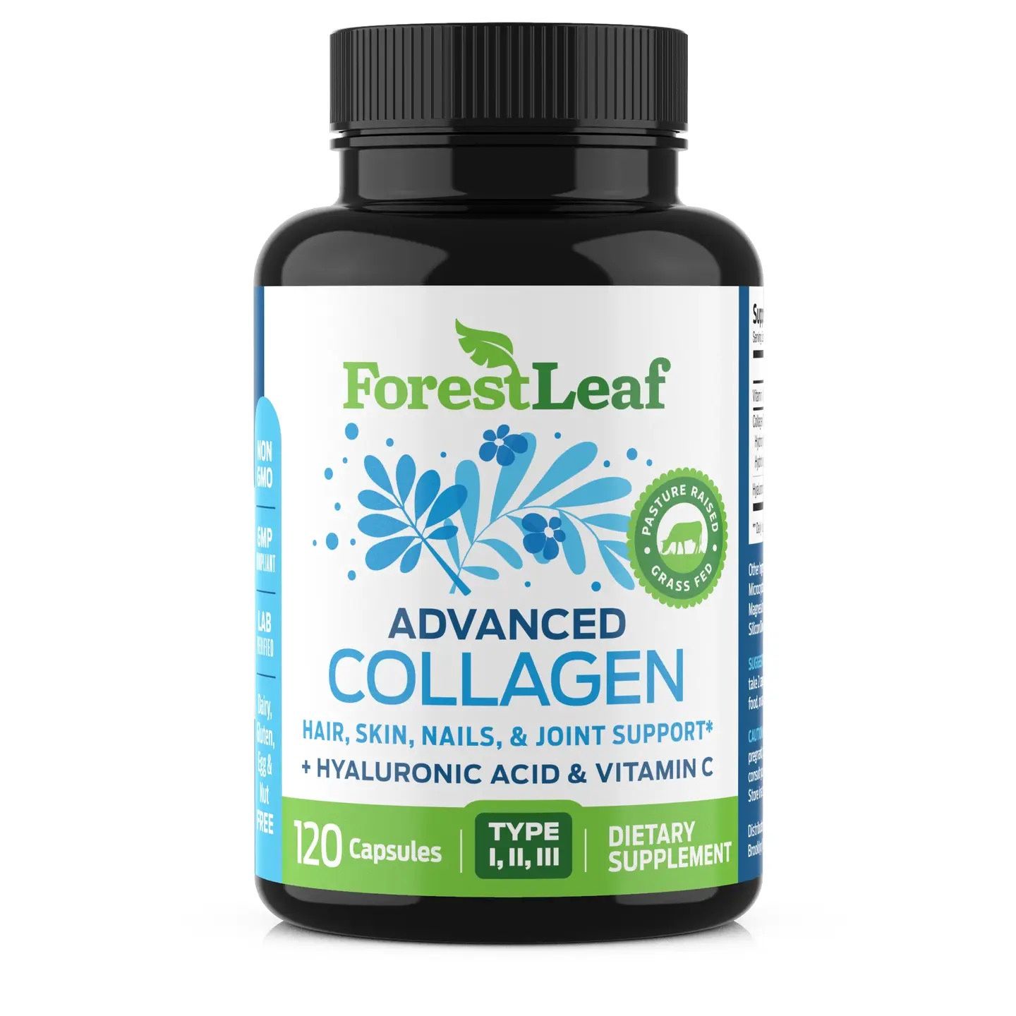 Forest Leaf/Advance Collagen Hair, Skin, Nails 120ct