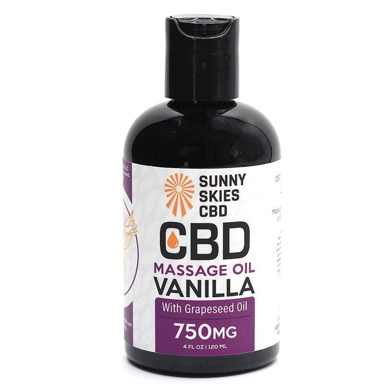 Sunny Skies CBD/CBD Massage oil 750mg