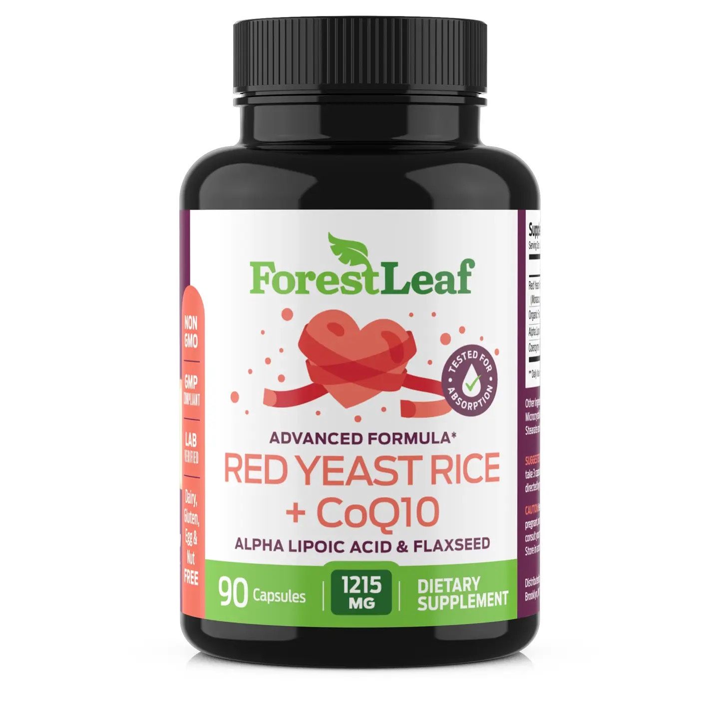 Forest Leaf Red yeast rice coq10 90ct