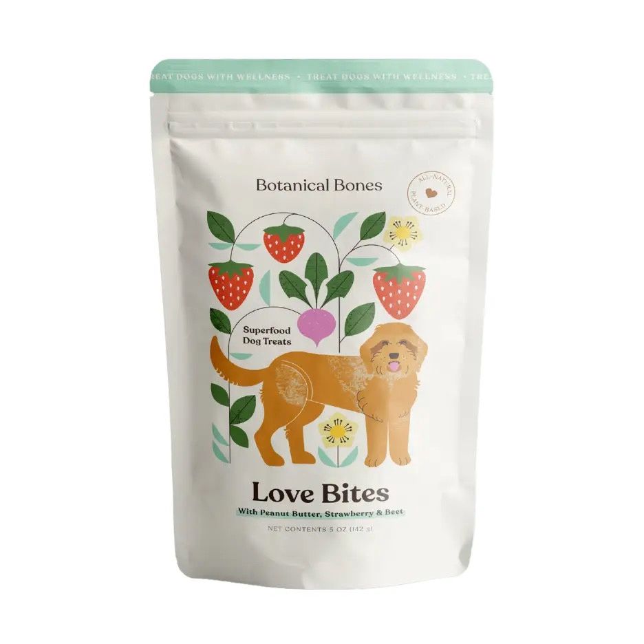 Botanical Bones Organic Pet Treats, Flavor: Love Bites