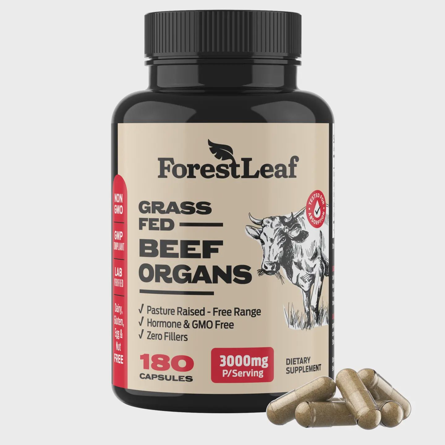 Forest Leaf/Grass Fed Beef Organs