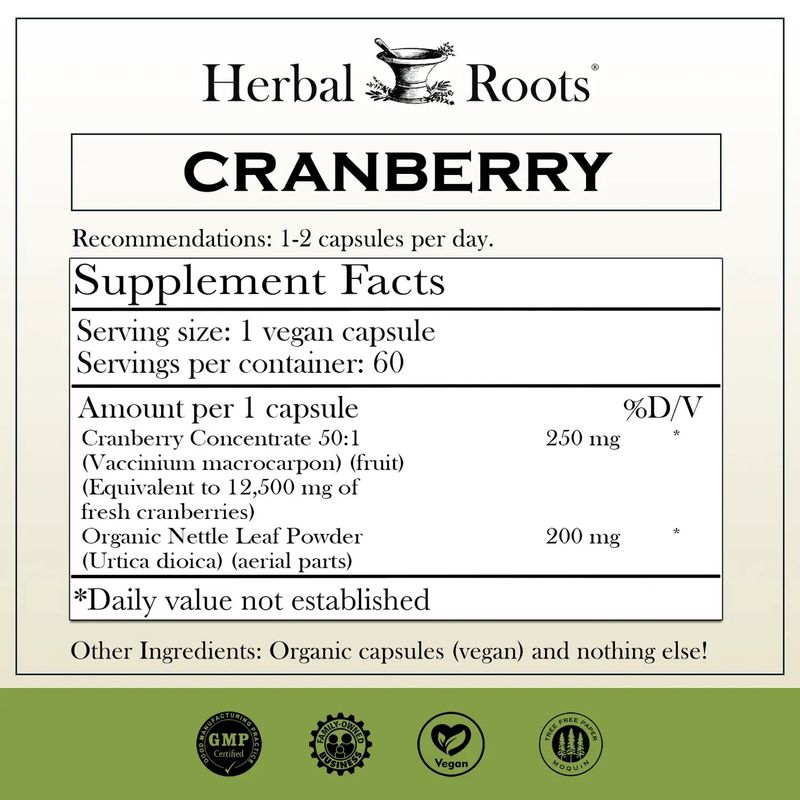 Herbal Roots/Cranberry Cap