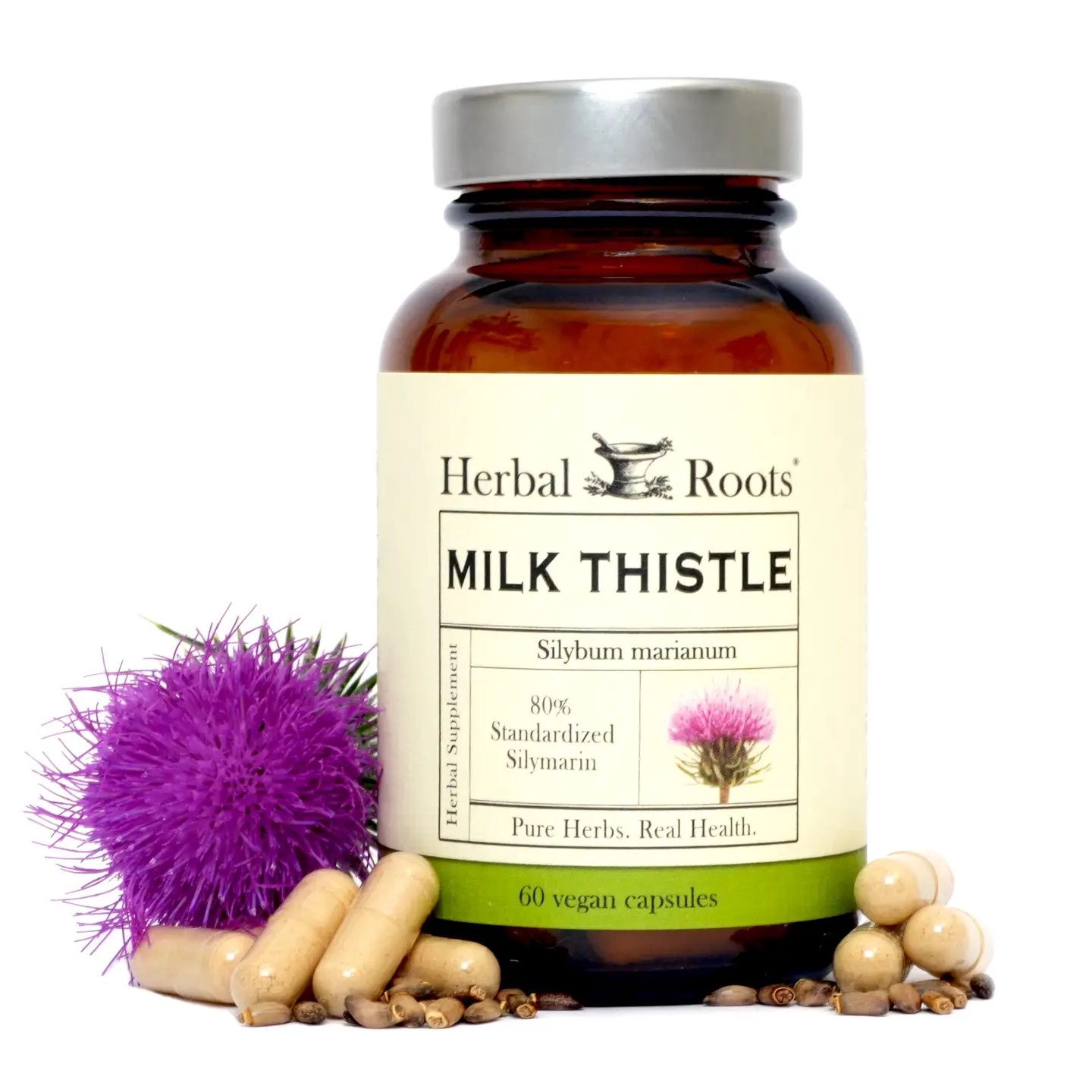 Herbal Roots/Milk Thistle Cap