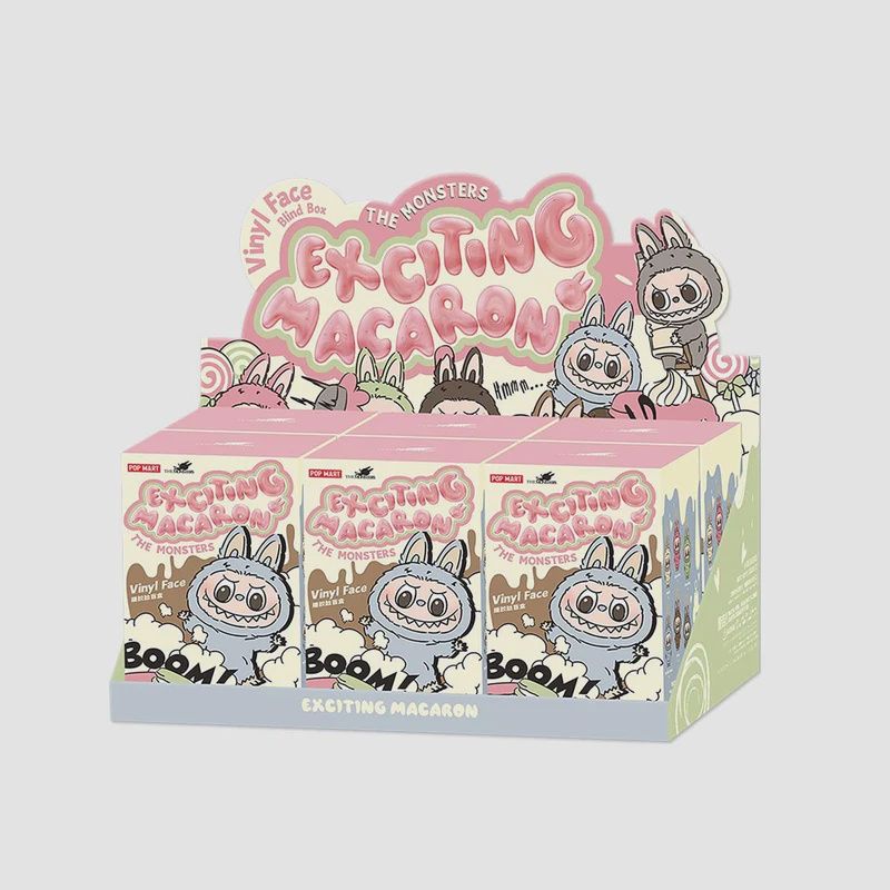 Pop Mart The Monsters Exciting Macaron Vinyl Face Whole Set (6 Blind Boxes)