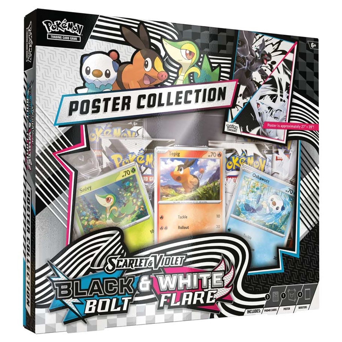 Pokémon Scarlet &amp; Violet Black Bolt &amp; White Flare Poster Collection