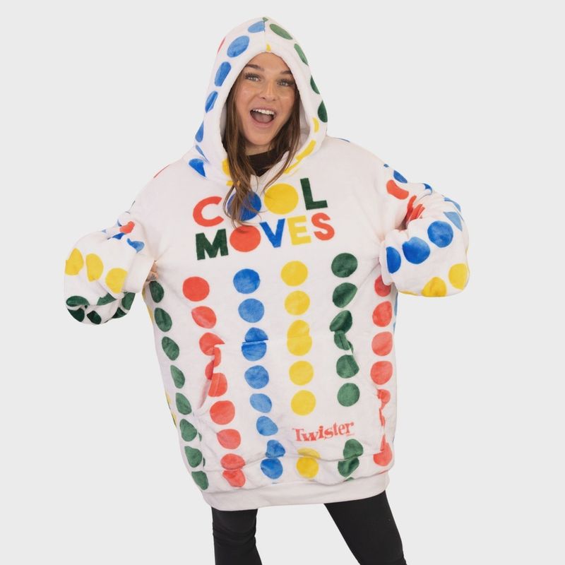 Hasbro Twister Snugible | Blanket Hoodie &amp; Pillow